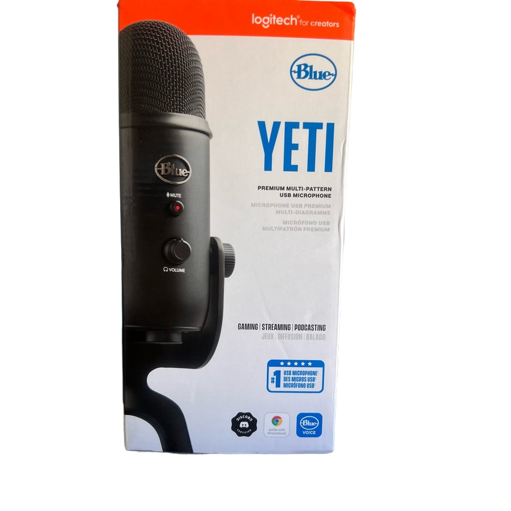 logitech YETI Multi Pattern USB Microphone Blue VO!CE
